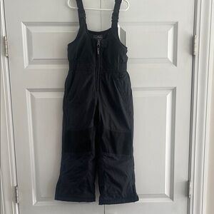 LL Bean  Black Kids Bib snow pants